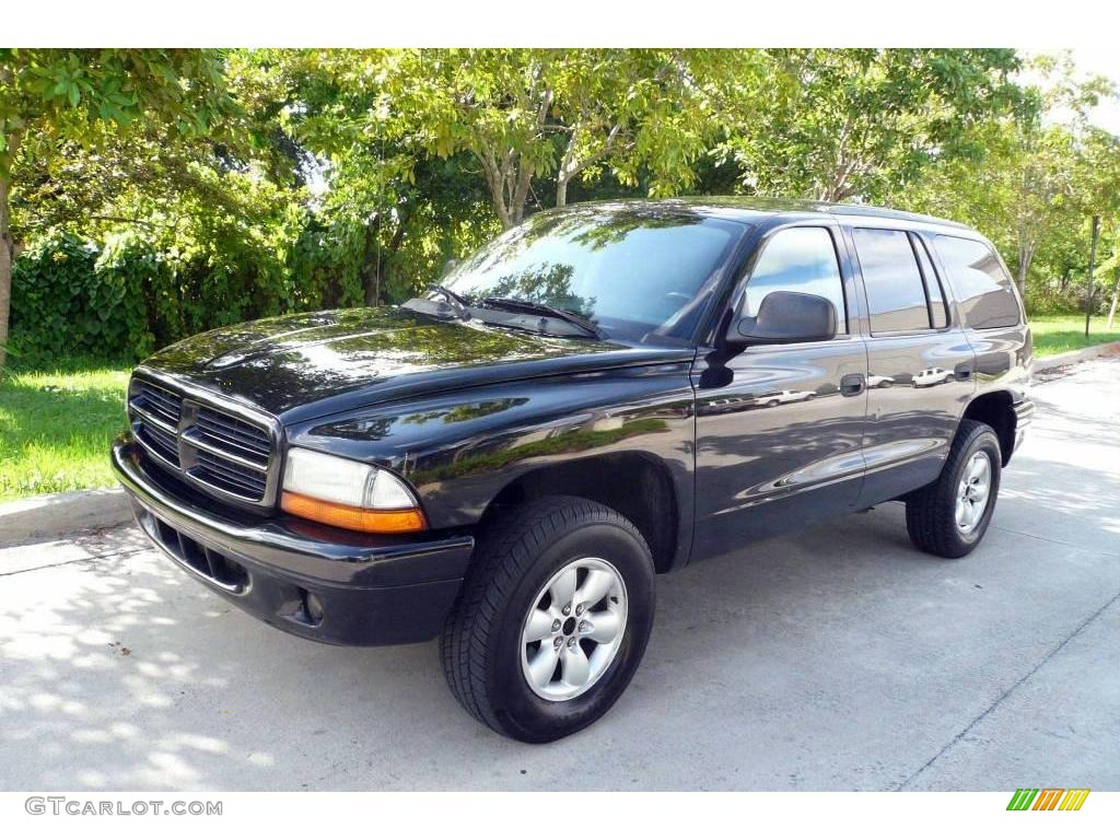 2003 Durango SXT 4x4 - Black / Dark Slate Gray photo #2