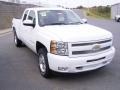 2009 Summit White Chevrolet Silverado 1500 LT Extended Cab  photo #6