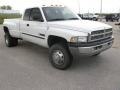 2002 Bright White Dodge Ram 3500 SLT Quad Cab 4x4 Dually  photo #2