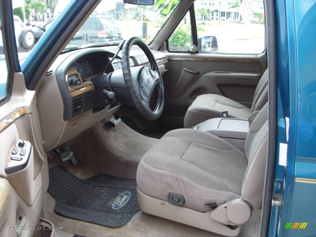 1993 F150 XLT Extended Cab - Bimini Blue Metallic / Grey photo #8