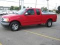 2002 Bright Red Ford F150 XLT SuperCab  photo #10
