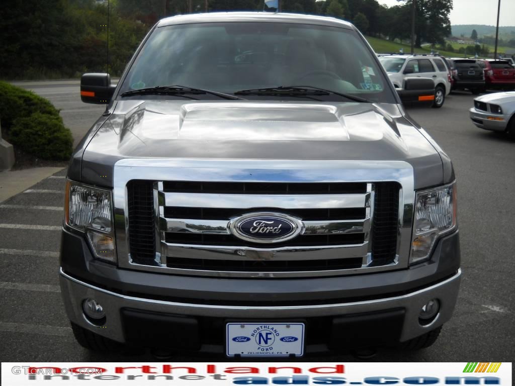 2010 F150 XLT SuperCrew 4x4 - Sterling Grey Metallic / Medium Stone photo #3