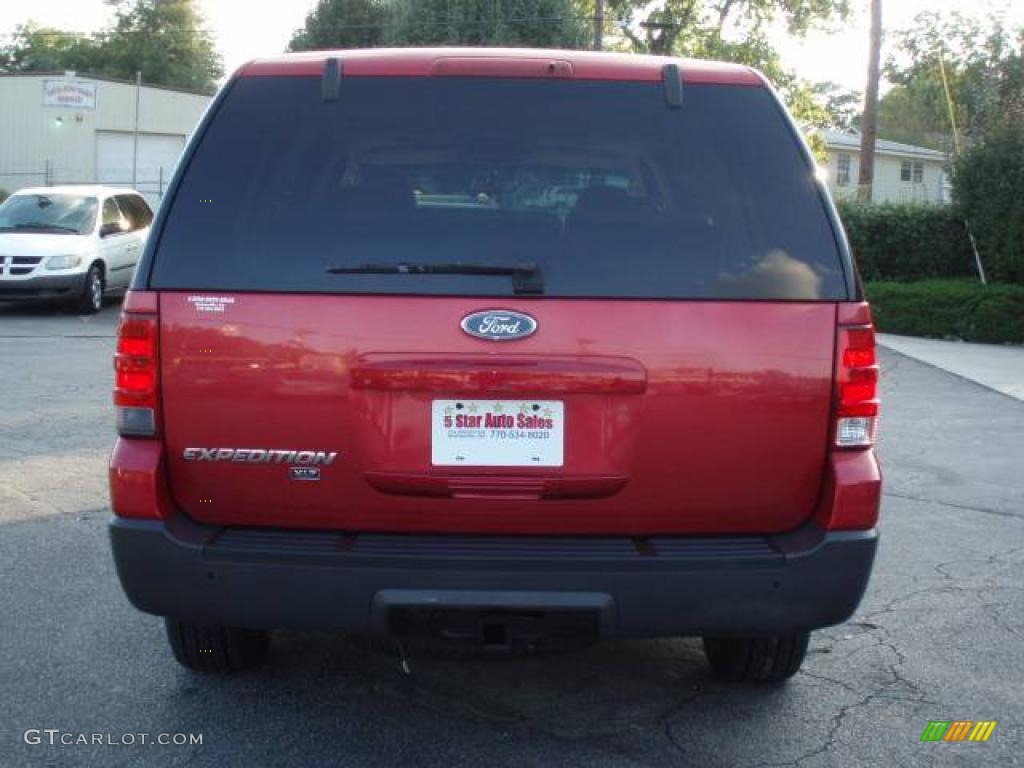 2003 Expedition XLT 4x4 - Laser Red Tinted Metallic / Medium Parchment photo #6