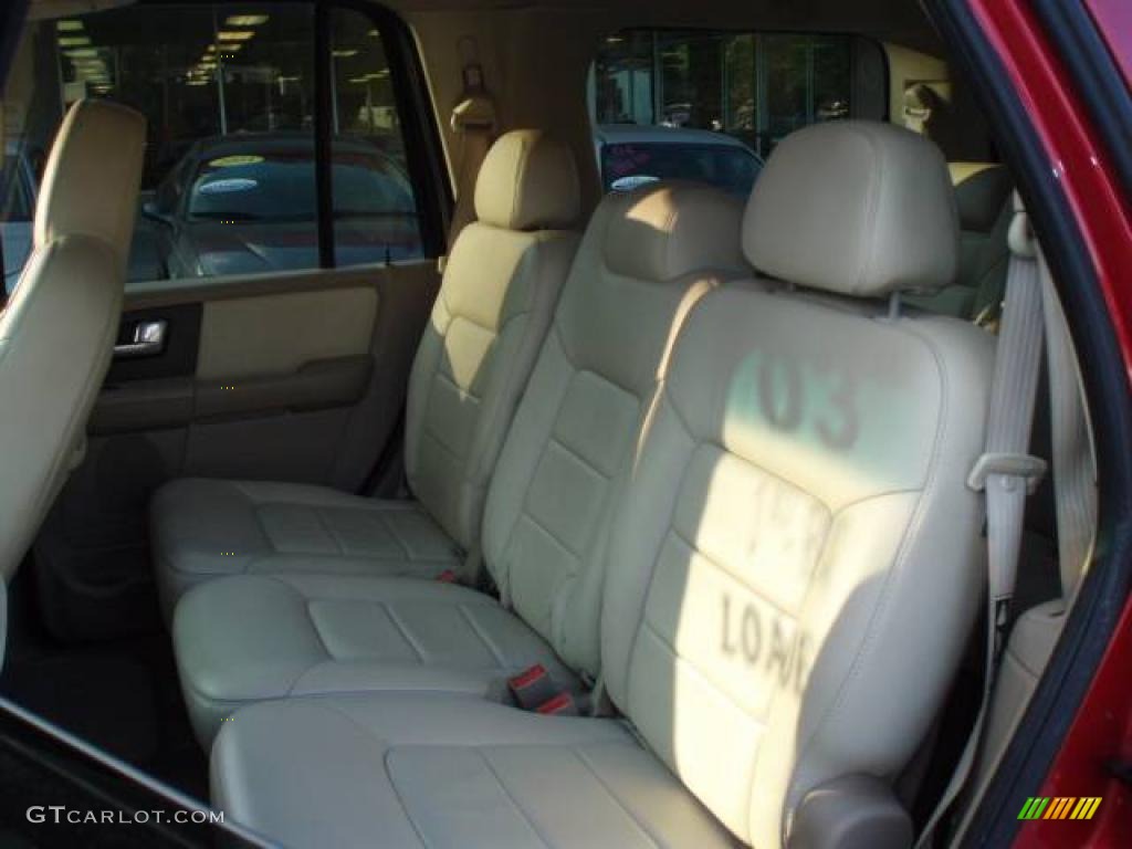 2003 Expedition XLT 4x4 - Laser Red Tinted Metallic / Medium Parchment photo #10