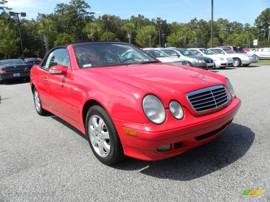 2000 CLK 320 Cabriolet - Magma Red / Ash photo #1