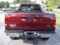 2005 Dark Toreador Red Metallic Ford F350 Super Duty Lariat Crew Cab 4x4  photo #14