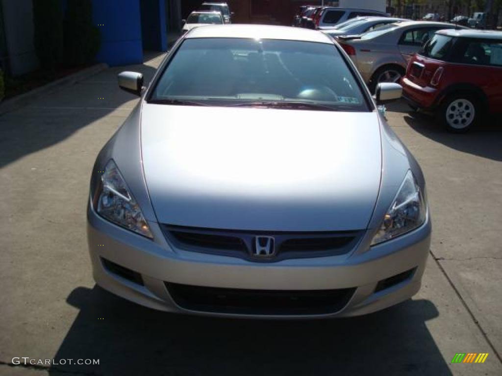 2006 Accord LX Coupe - Alabaster Silver Metallic / Black photo #7