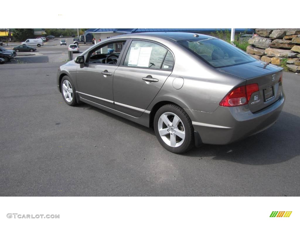 2007 Civic EX Sedan - Galaxy Gray Metallic / Gray photo #3
