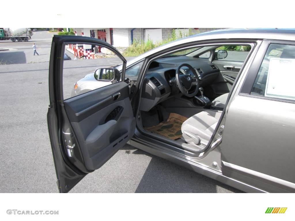 2007 Civic EX Sedan - Galaxy Gray Metallic / Gray photo #13