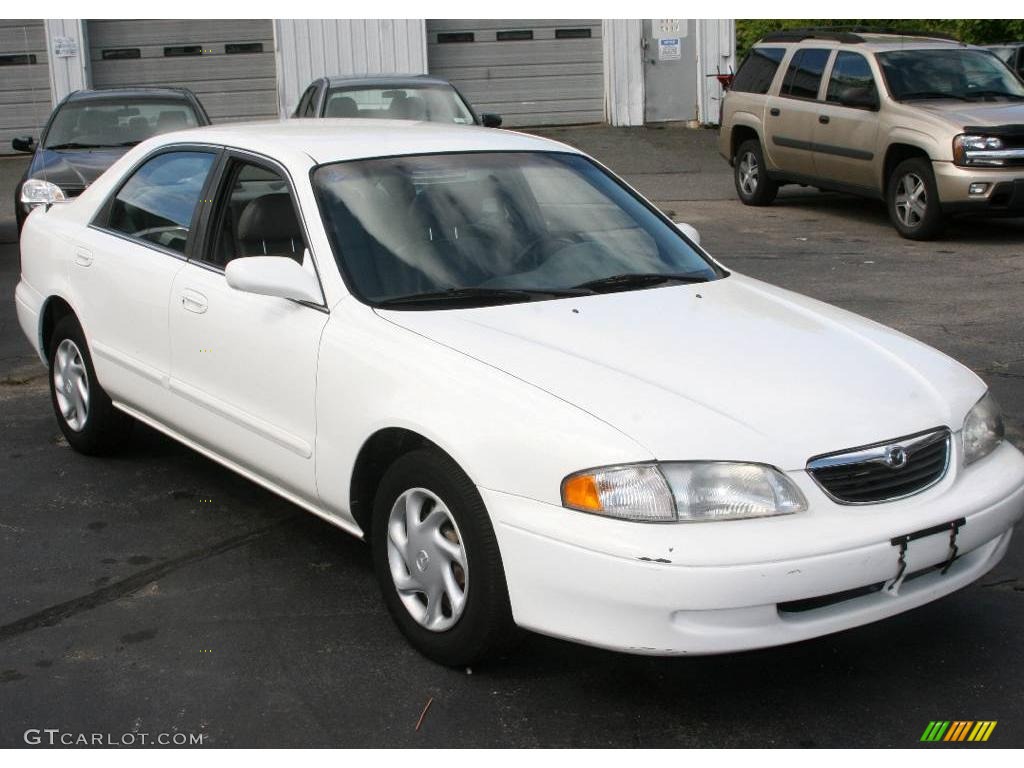 Glacier White Mazda 626