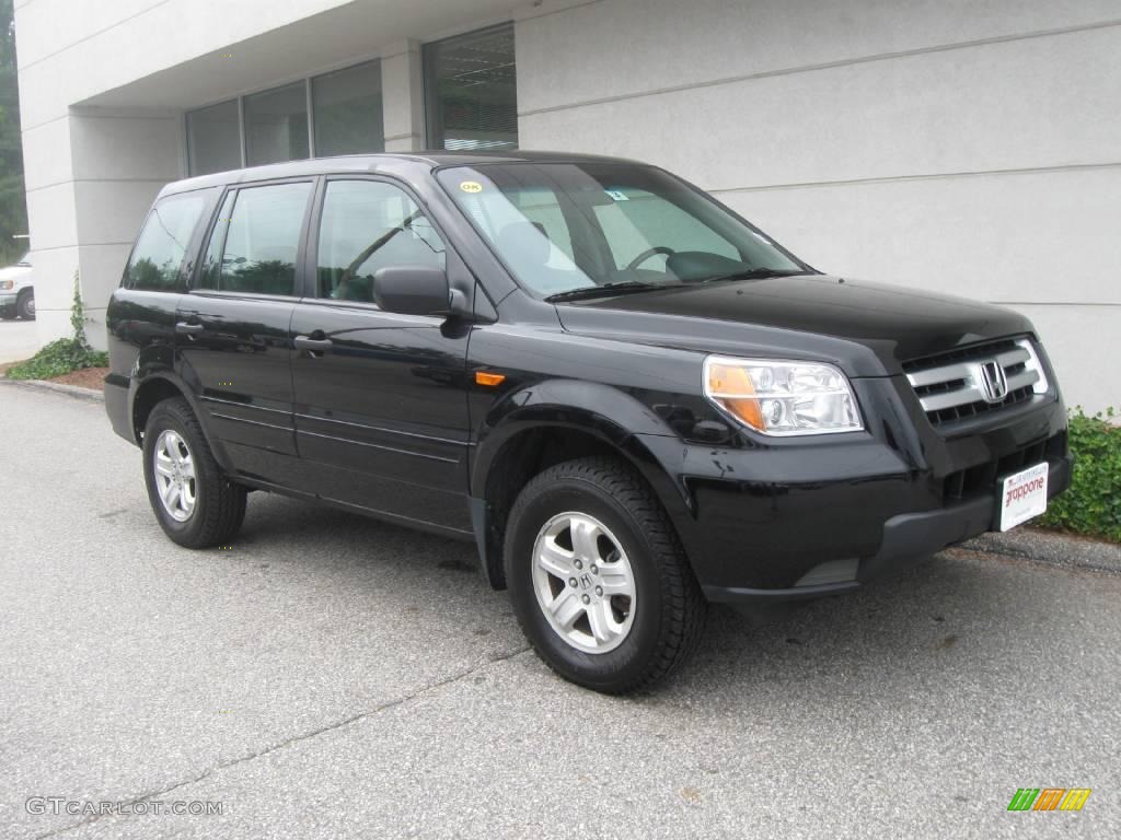 2007 Pilot LX 4WD - Formal Black / Gray photo #1