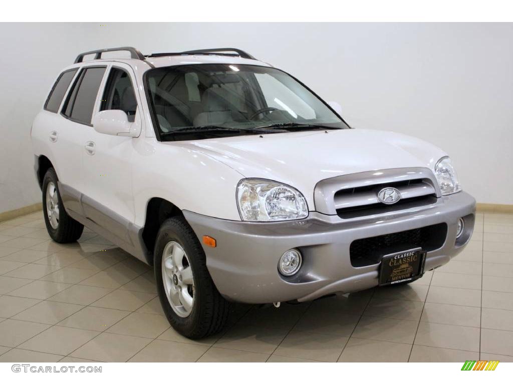 2005 Santa Fe LX 3.5 4WD - Nordic White / Gray photo #1