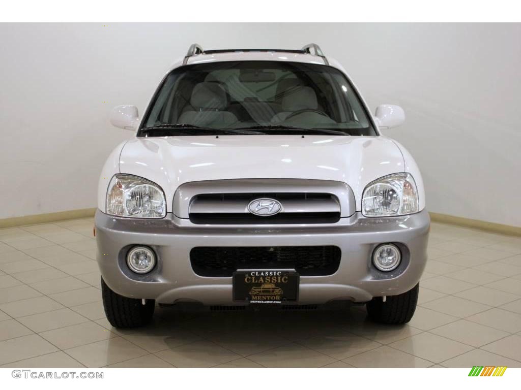 2005 Santa Fe LX 3.5 4WD - Nordic White / Gray photo #2