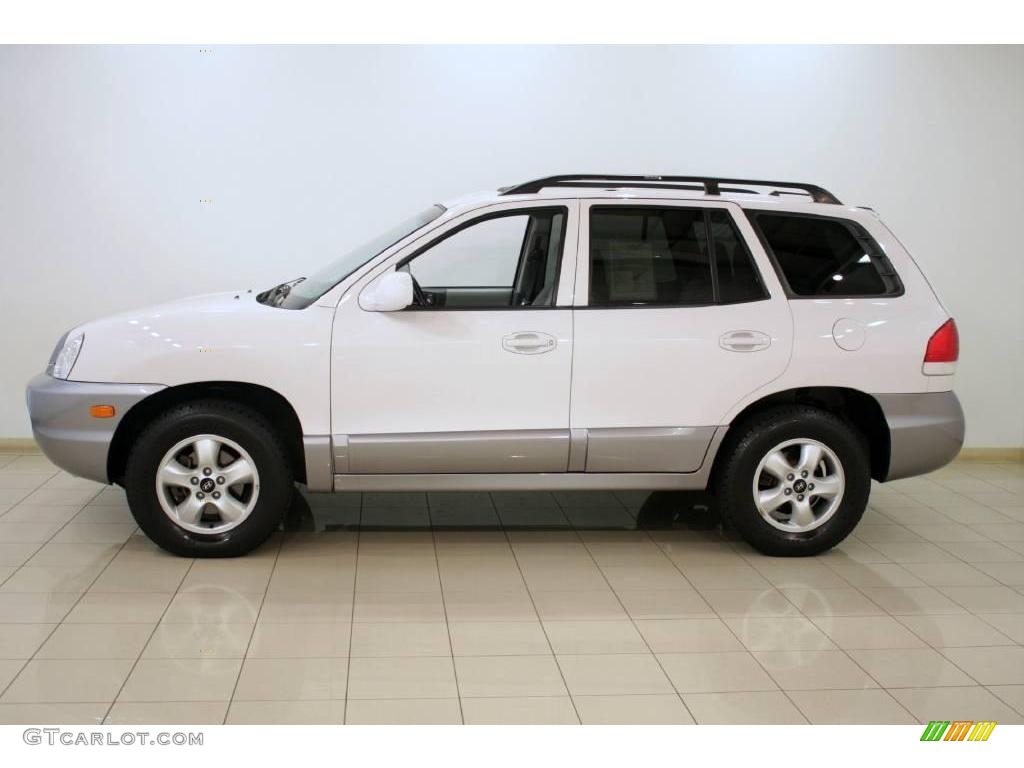 2005 Santa Fe LX 3.5 4WD - Nordic White / Gray photo #4