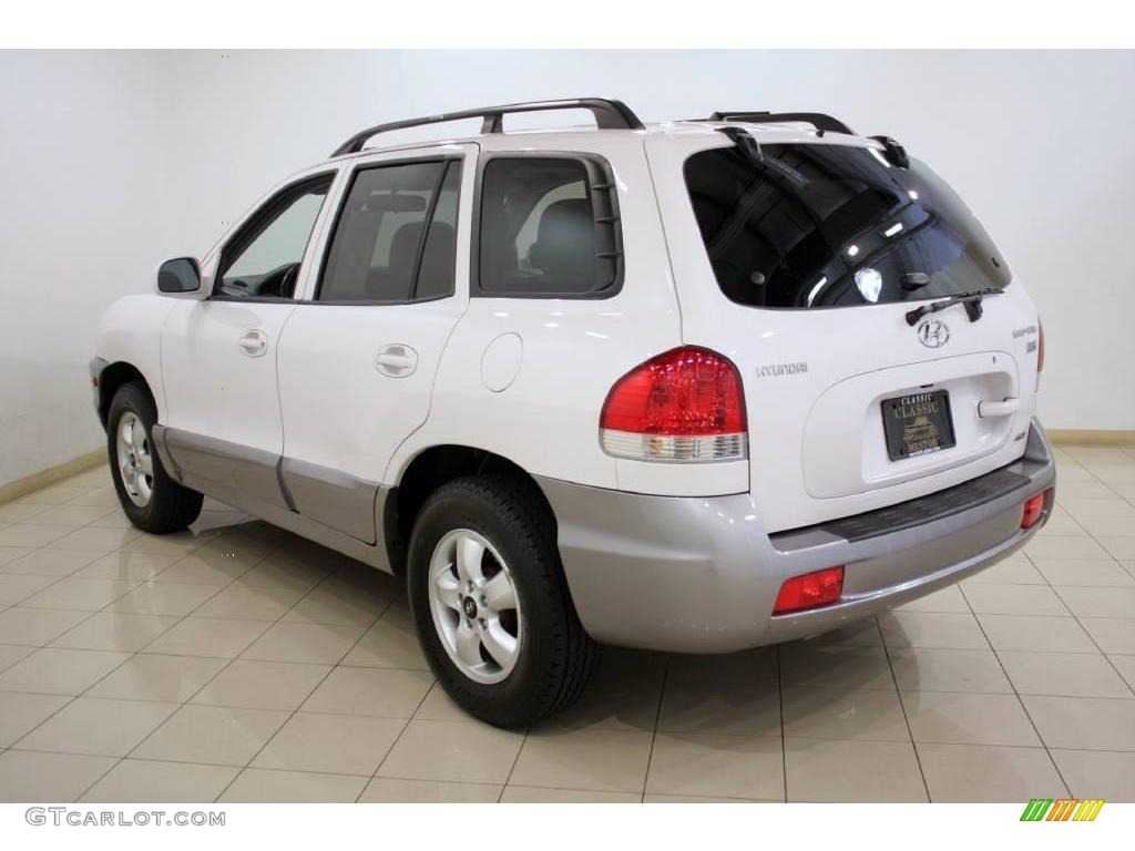 2005 Santa Fe LX 3.5 4WD - Nordic White / Gray photo #5