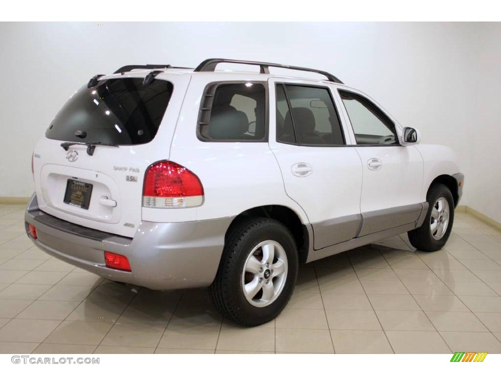 2005 Santa Fe LX 3.5 4WD - Nordic White / Gray photo #7