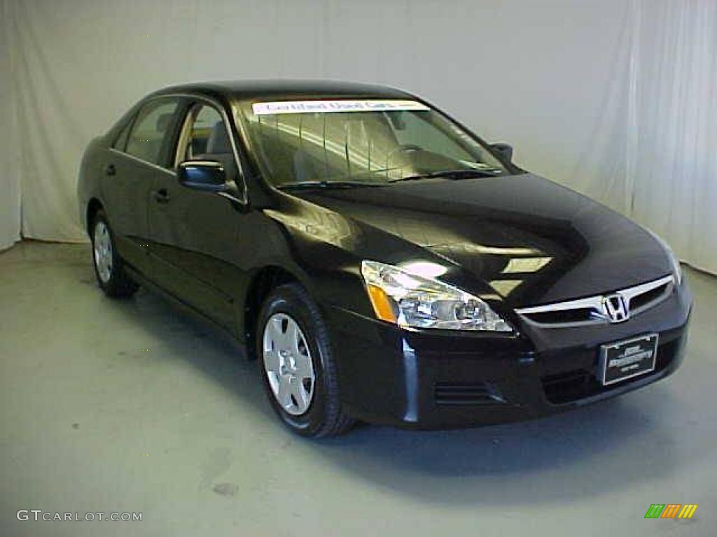 2006 Accord LX Sedan - Nighthawk Black Pearl / Ivory photo #3