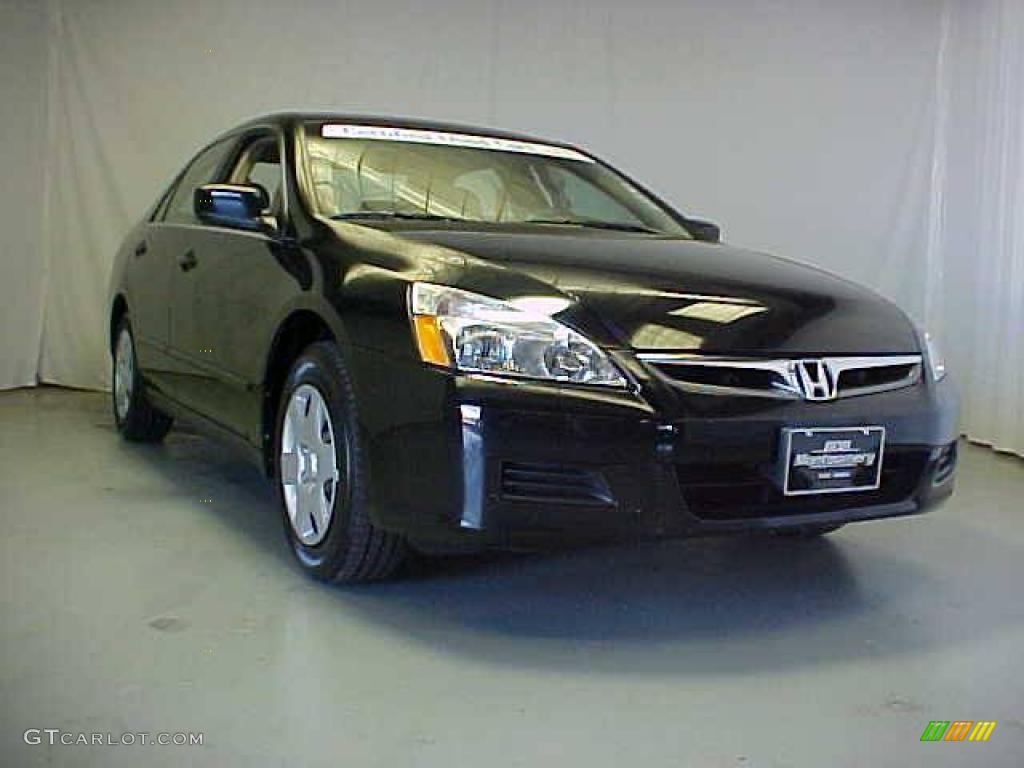 2006 Accord LX Sedan - Nighthawk Black Pearl / Ivory photo #4