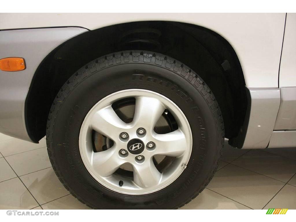 2005 Santa Fe LX 3.5 4WD - Nordic White / Gray photo #22