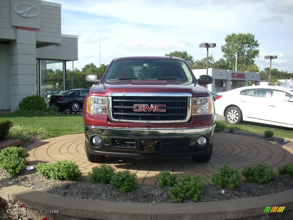 2008 Sierra 1500 SLE Crew Cab 4x4 - Sonoma Red Metallic / Ebony photo #3