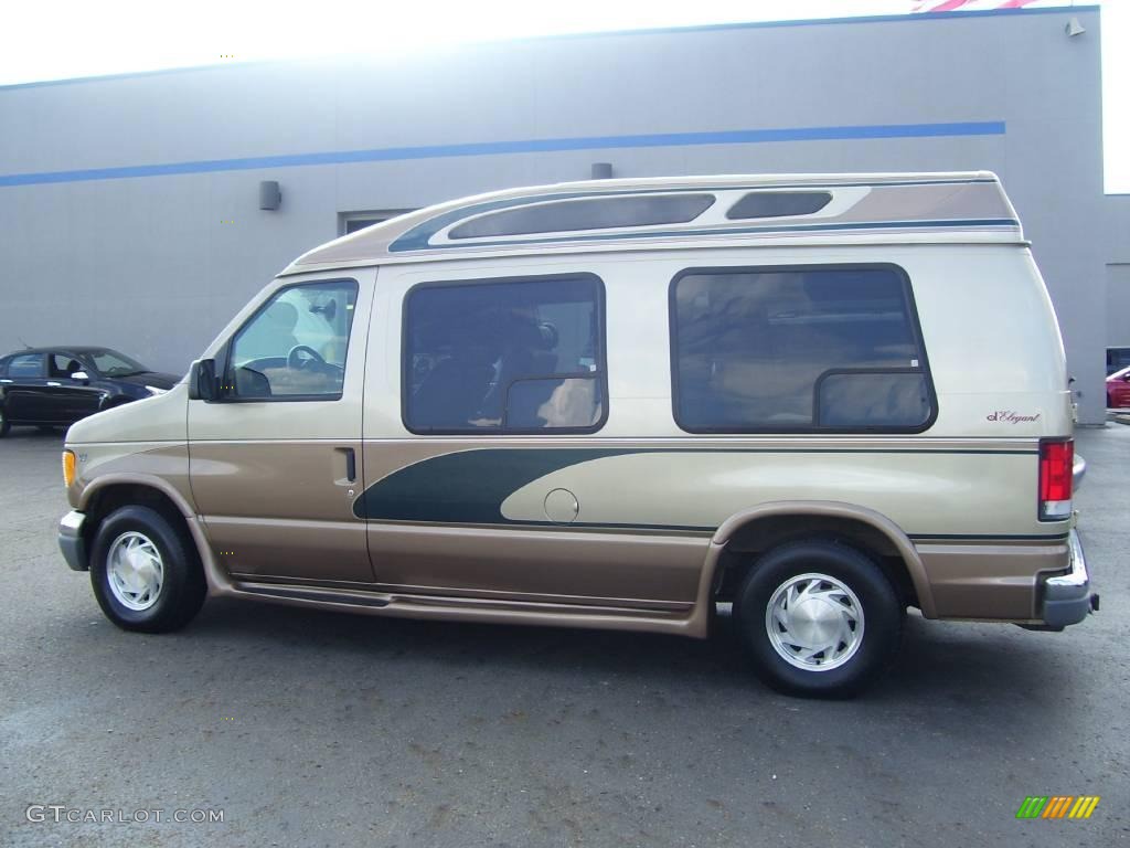 2000 E Series Van E150 Passenger Conversion - Harvest Gold Metallic / Medium Parchment photo #4