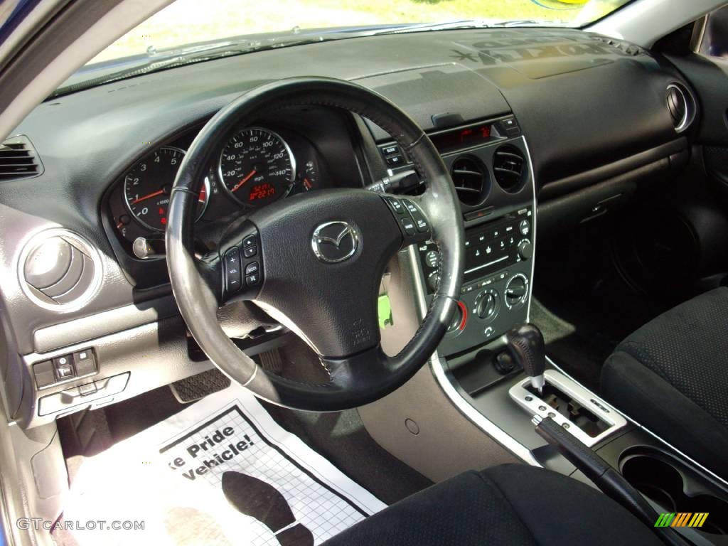 2006 MAZDA6 i Sport Sedan - Lapis Blue Metallic / Black photo #10