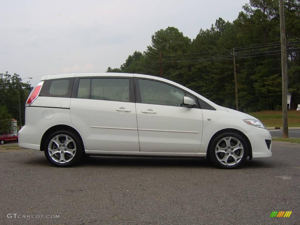 2008 MAZDA5 Sport - Crystal White / Black photo #5