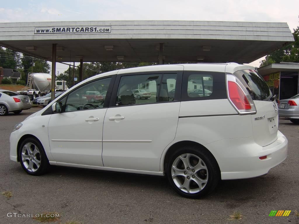 2008 MAZDA5 Sport - Crystal White / Black photo #10