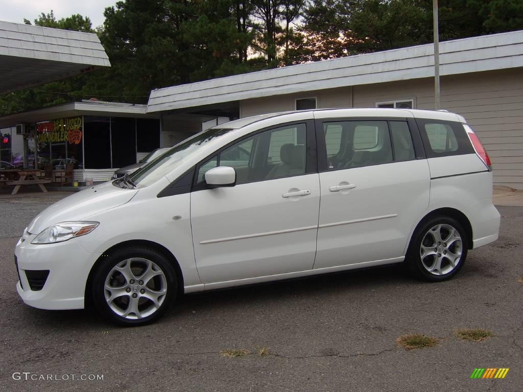 2008 MAZDA5 Sport - Crystal White / Black photo #12