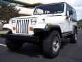 1995 Bright White Jeep Wrangler S 4x4  photo #12