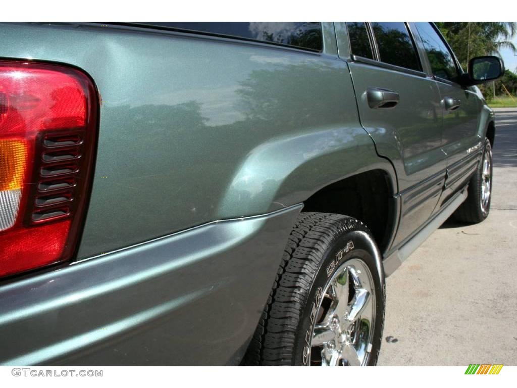 2002 Grand Cherokee Overland 4x4 - Onyx Green Pearlcoat / Dark Slate Gray/Light Slate Gray photo #13