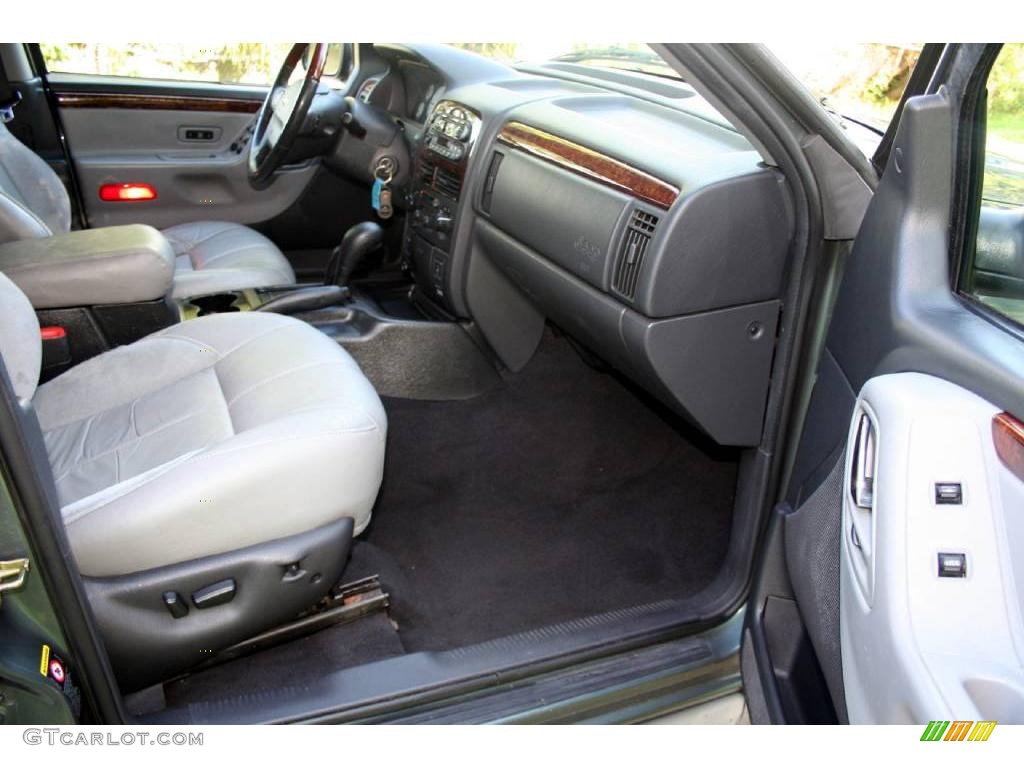 2002 Grand Cherokee Overland 4x4 - Onyx Green Pearlcoat / Dark Slate Gray/Light Slate Gray photo #28