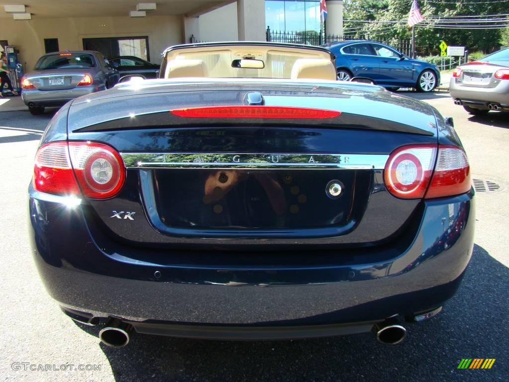 2007 XK XK8 Convertible - Indigo Blue Metallic / Caramel photo #5