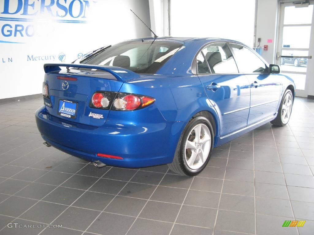 2008 MAZDA6 i Touring Hatchback - Bright Island Blue / Black photo #3