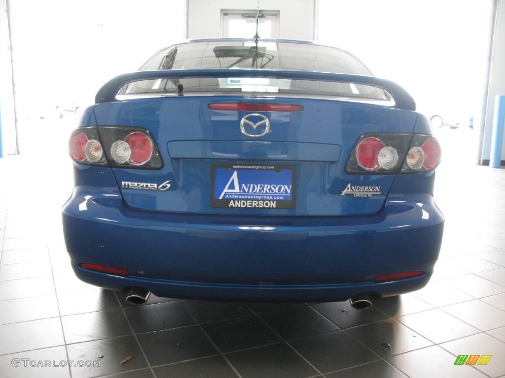 2008 MAZDA6 i Touring Hatchback - Bright Island Blue / Black photo #4