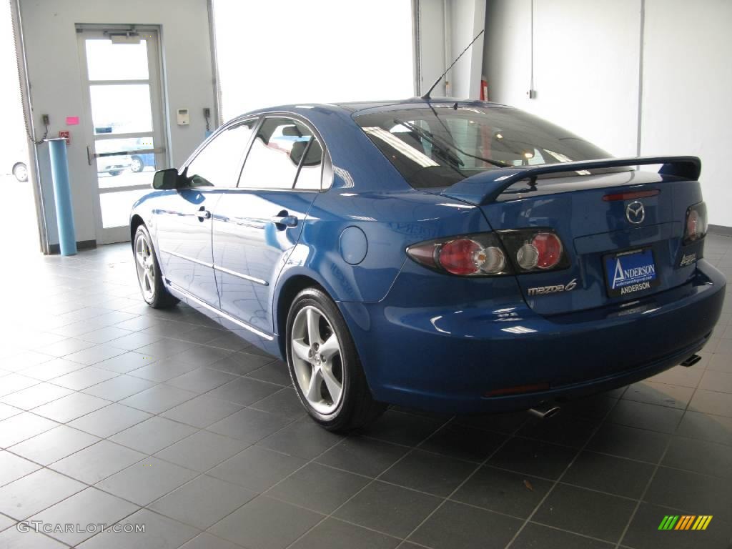 2008 MAZDA6 i Touring Hatchback - Bright Island Blue / Black photo #5