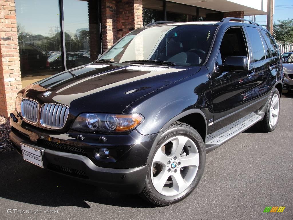 2006 X5 4.4i - Black Sapphire Metallic / Black photo #1