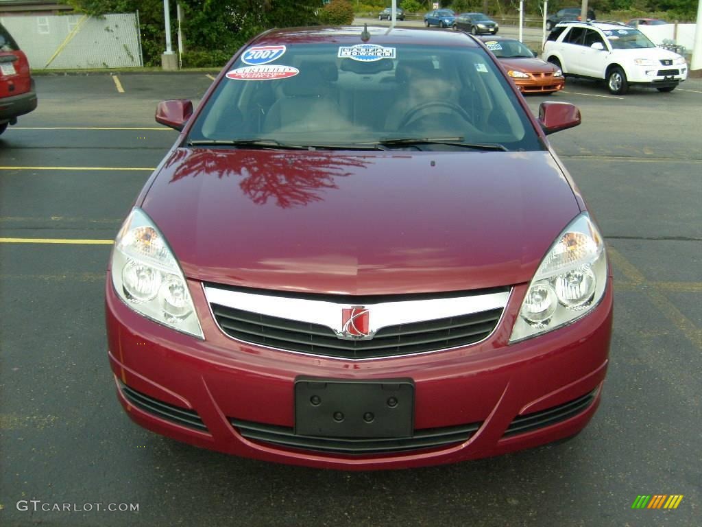 2007 Aura XE - Berry Red / Gray photo #7