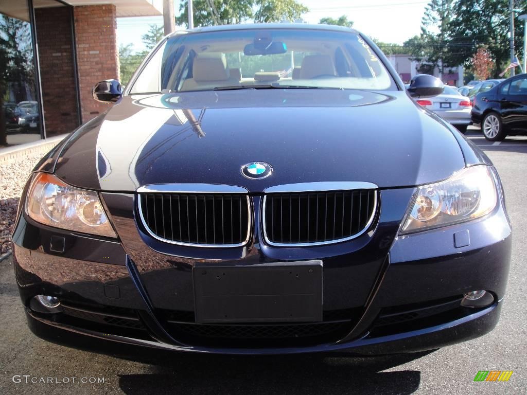 2007 3 Series 328xi Sedan - Monaco Blue Metallic / Beige photo #2