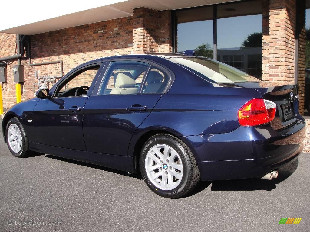 2007 3 Series 328xi Sedan - Monaco Blue Metallic / Beige photo #4