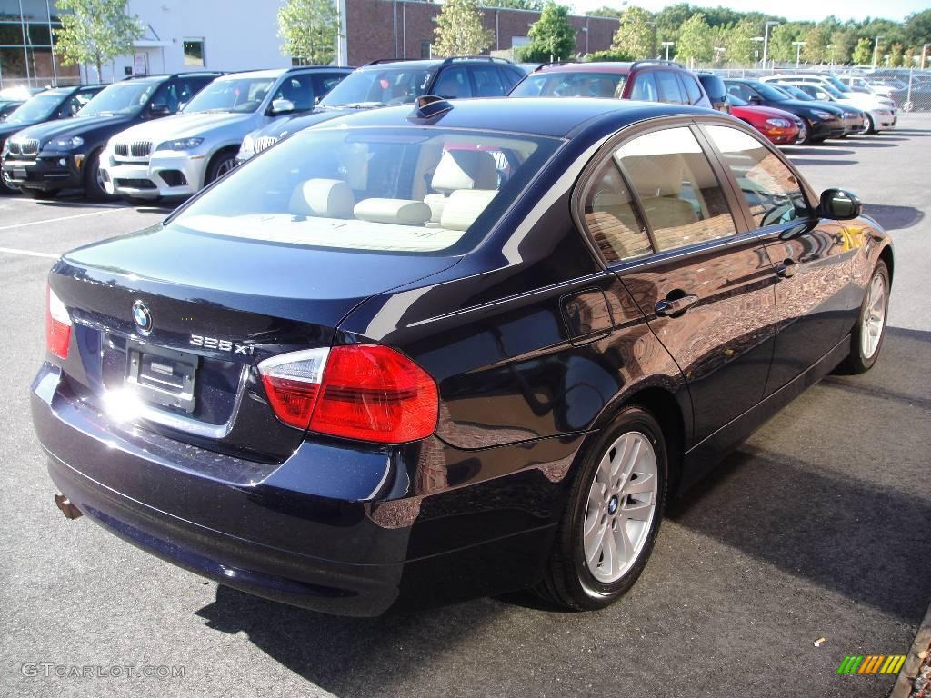 2007 3 Series 328xi Sedan - Monaco Blue Metallic / Beige photo #6