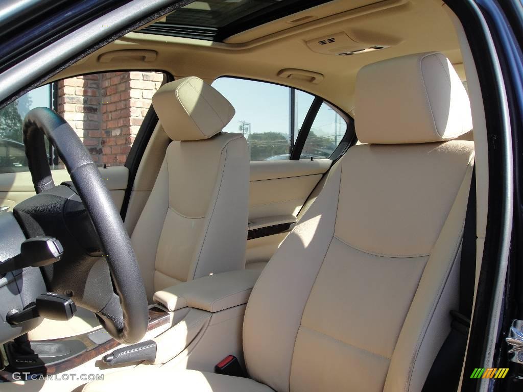 2007 3 Series 328xi Sedan - Monaco Blue Metallic / Beige photo #9