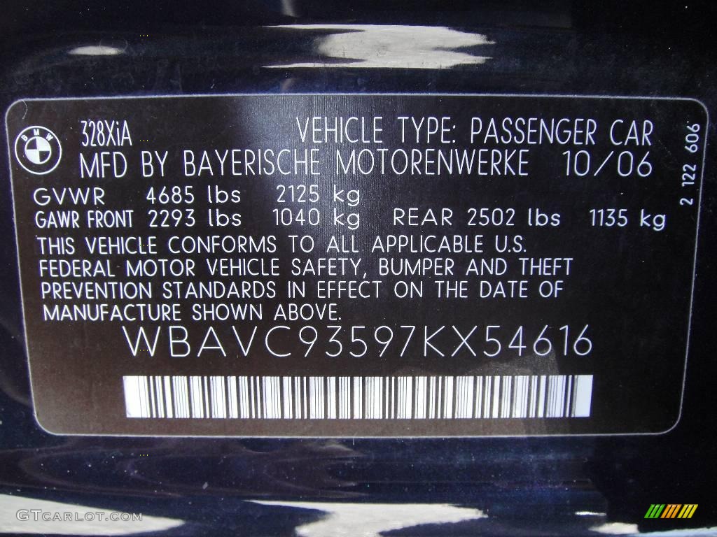 2007 3 Series 328xi Sedan - Monaco Blue Metallic / Beige photo #15