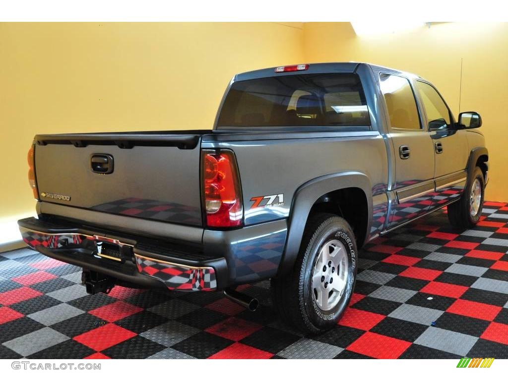 2006 Silverado 1500 Z71 Crew Cab 4x4 - Blue Granite Metallic / Dark Charcoal photo #6