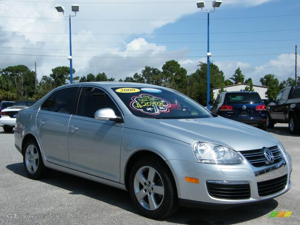 2008 Jetta SE Sedan - Reflex Silver Metallic / Anthracite Black photo #7