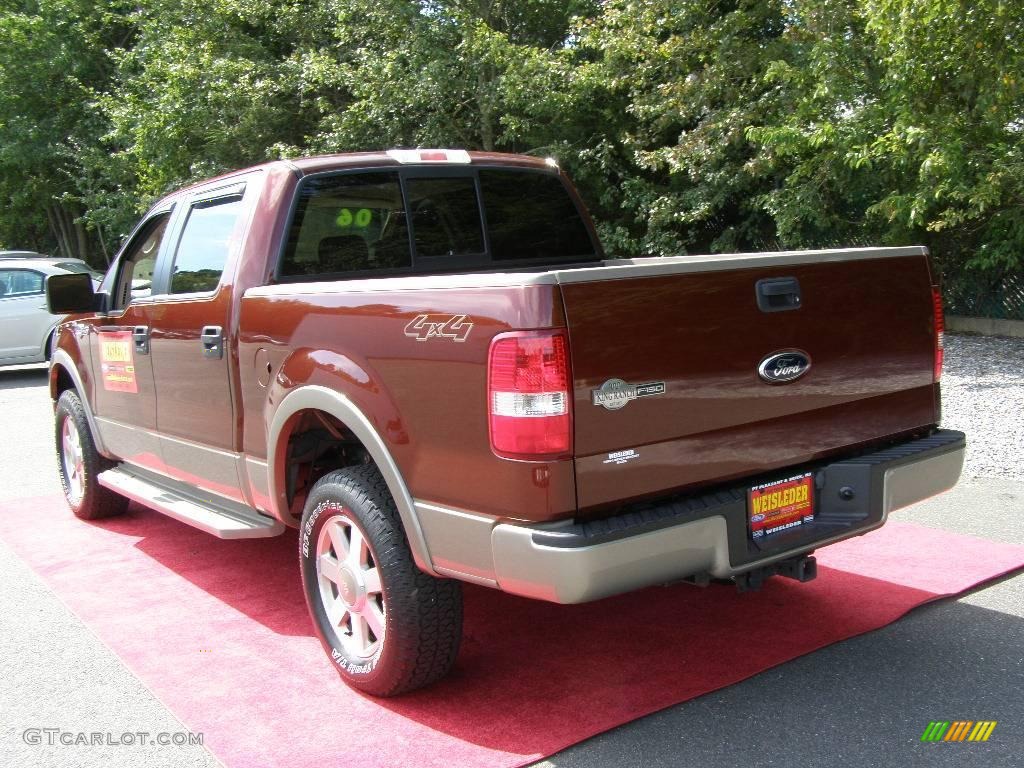 2006 F150 King Ranch SuperCrew 4x4 - Dark Copper Metallic / Castano Brown Leather photo #6