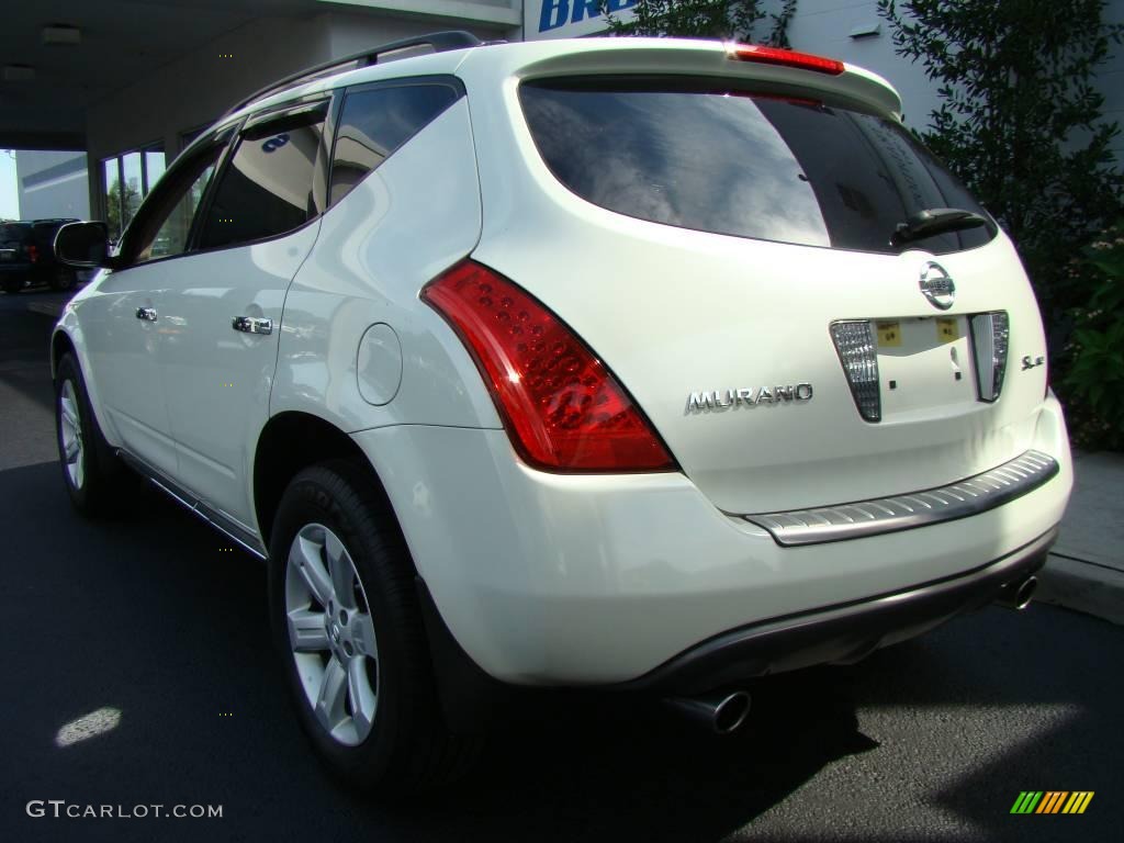 2007 Murano SL AWD - Glacier Pearl White / Cafe Latte photo #4