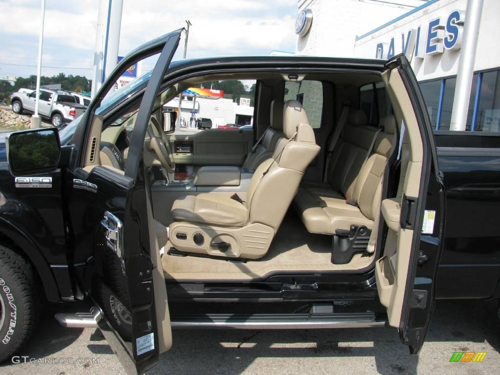 2006 F150 Lariat SuperCab 4x4 - Black / Tan photo #11