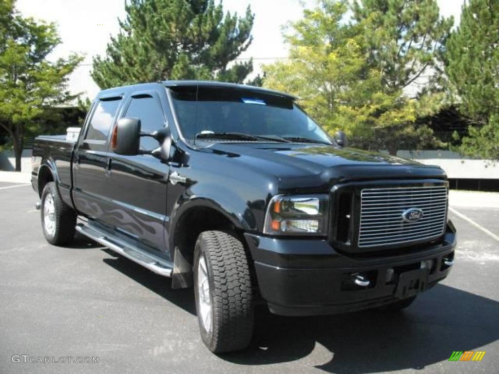 2006 F250 Super Duty Harley Davidson Crew Cab 4x4 - Black / Black photo #1