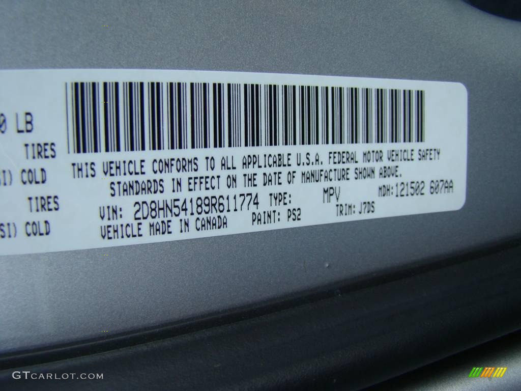 2009 Grand Caravan SXT - Bright Silver Metallic / Medium Slate Gray/Light Shale photo #15